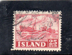 MEN - 1954 Islanda - Peschereccio Ingolfur Arnarson - Used Stamps