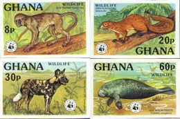 19600 MNH GHANA 1977 PROTECCION DE LA NATURALEZA - Chimpanzees