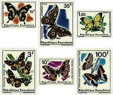 76815 MNH RUANDA 1966 MARIPOSAS - 1962-1969