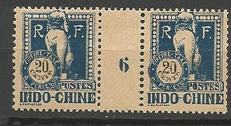 INDOCHINE TAXE N° 41 Millésime 6 NEUF* TRACE DE CHARNIERE / MH - Strafport