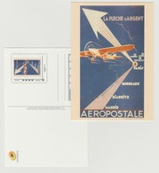 France 2017 - Carte Postale Entier Aeropostale La Flèche D'argent Avion Airplane Flugzeug Philaposte - 1919-1938: Entre Guerras