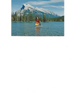 Postcard Used 1982 - Banff National Park ,Alberta -- The Windsurfer On Vermilion Lakes  - 2/scans - Banff