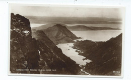 Scotland Postcard  Inverness-shire Isle Of Skye Coruisk From Bealach Na Glaic Moire  Unused Rp Valentine's - Inverness-shire