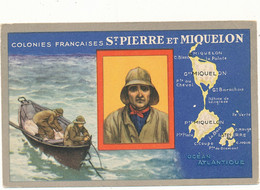 SAINT PIERRE ET MIQUELON - Carte Publicité Produits Lion Noir - Saint-Pierre-et-Miquelon