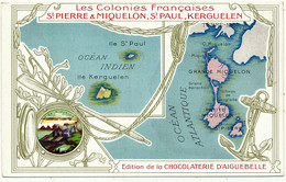 SAINT PIERRE ET MIQUELON - Carte Publicité Chocolaterie D'Aiguebelle - Saint-Pierre-et-Miquelon