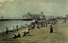 HANTS - SOUTHSEA - BEACH AND PIER PAVILION  Ha614 - Southsea