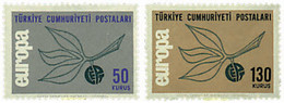 62104 MNH TURQUIA 1965 EUROPA CEPT. ESPIGA EUROPA - Colecciones & Series