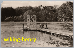 Boitzenburg - S/w Badesteg Am Küchensee 1   Mit Sprungturm - In Der Uckermark - Boitzenburg