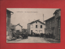 CPA -  Damvillers - Rue Carnot Et Porte Espagnole (auto, Voiture Ancienne ) - Damvillers