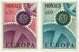 62126 MNH MONACO 1967 EUROPA CEPT. ENGRANAJES - Altri & Non Classificati