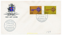 23597 MNH ISLANDIA 1968 EUROPA CEPT 1968 - LLAVE DORADA - Verzamelingen & Reeksen