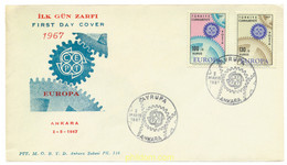 23589 MNH TURQUIA 1967 EUROPA CEPT. ENGRANAJES - Colecciones & Series