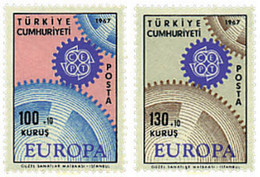 62131 MNH TURQUIA 1967 EUROPA CEPT. ENGRANAJES - Collections, Lots & Series