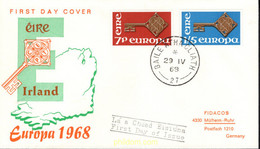 688911 MNH IRLANDA 1968 EUROPA CEPT 1968 - LLAVE DORADA - Lots & Serien