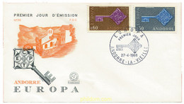 23591 MNH ANDORRA. Admón Francesa 1968 EUROPA CEPT. FRATERNIDAD Y COOPERACION - Collections