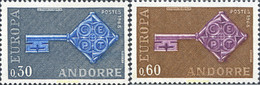 62146 MNH ANDORRA. Admón Francesa 1968 EUROPA CEPT. FRATERNIDAD Y COOPERACION - Collections