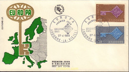594512 MNH ANDORRA. Admón Francesa 1968 EUROPA CEPT. FRATERNIDAD Y COOPERACION - Collections