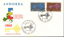 688851 MNH ANDORRA. Admón Francesa 1968 EUROPA CEPT. FRATERNIDAD Y COOPERACION - Collections