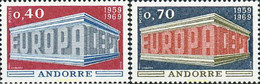 62170 MNH ANDORRA. Admón Francesa 1969 EUROPA CEPT. 10 ANIVERSARIO DE LA CEPT - Collections
