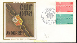 12976 MNH ANDORRA. Admón Francesa 1971 EUROPA CEPT. FRATERNIDAD Y COOPERACION - Collections