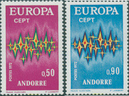 62205 MNH ANDORRA. Admón Francesa 1972 EUROPA CEPT. FRATERNIDAD Y COOPERACION - Collections