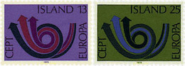 652425 HINGED ISLANDIA 1973 EUROPA CEPT. CORNETA POSTAL - Lots & Serien