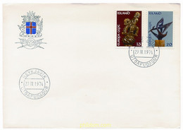 23715 MNH ISLANDIA 1974 EUROPA CEPT. ESCULTURAS - Lots & Serien