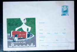 Errors Envelope Romania 1966 Record Vacuum Cleaner, Printed With Misplaced Image - Lettres & Documents