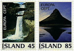 652427 HINGED ISLANDIA 1977 EUROPA CEPT. PAISAJES - Collections, Lots & Series