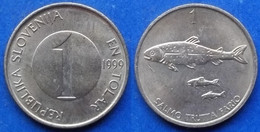 SLOVENIA - 1 Tolar 1999 "3 Brown Trout" KM# 4 Republic Tolar Coinage (1991-2006) - Edelweiss Coins - Slovenië