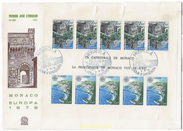 23822 MNH MONACO 1978 EUROPA CEPT. ARQUITECTURA - Altri & Non Classificati