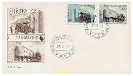 23856 MNH SAN MARINO 1979 EUROPA CEPT. COMUNICACIONES - Used Stamps