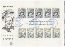 23885 MNH MONACO 1980 EUROPA CEPT. GENTE FAMOSA - Otros & Sin Clasificación