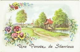 Pensée De Silenrieux. Illustrateur. Paysage Avec Fleurs. - Cerfontaine