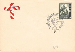 ÖSTERREICH - SST 22.V.1954 JUNGSCHAR BRINGT DES LICHT NACH LOURDES / GR287 - Maschinenstempel (EMA)