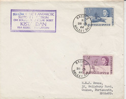 British Antarctic Territory (BAT) Ca Kista Dan Antarctic Support Ca Base Z Halley Bay 25 JA 1966 (58238) - Briefe U. Dokumente