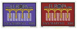 62577 MNH SAN MARINO 1984 EUROPA CEPT. 25 ANIVERSARIO DE LA CEPT - Usati