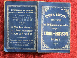 CARTIER-BRESSON Paris Coton Au Crochet Par Pelotes De 50 Gr Garantis-Loisir Créatif Vintage Pattern- Scrapbooking-modèle - Point De Croix