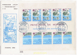 24092 MNH MONACO 1986 EUROPA CEPT. PATRIMONIO ARTISTICO Y NATURAL - Otros & Sin Clasificación