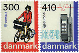 96255 MNH DINAMARCA 1988 EUROPA CEPT. TRANSPORTE Y MEDIOS DE COMUNICACION - Badminton