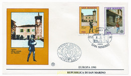 24243 MNH SAN MARINO 1990 EUROPA CEPT. OFICINAS POSTALES - Gebraucht