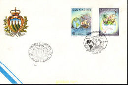 24332 MNH SAN MARINO 1992 EUROPA CEPT. 500 ANIVERSARIO DEL DESCUBRIMIENTO DE AMERICA - Gebraucht