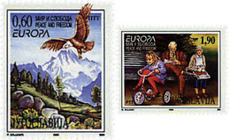 67347 MNH YUGOSLAVIA 1995 EUROPA CEPT. PAZ Y LIBERTAD - Gebruikt