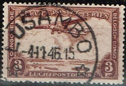 Congo Belge - 1934 - Y&T Poste Aérienne N° PA 10 Oblitéré Lusambo - Oblitérés