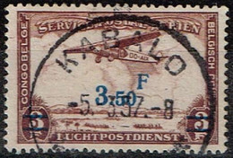 Congo Belge - 1936 - Y&T Poste Aérienne N° PA 17 Oblitéré Kabalo - Usados