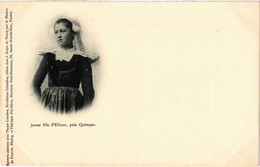 CPA Jeune Fille D'Elliant Pres QUIMPER (252931) - Elliant