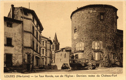 CPA LOUDES La Tour Ronde Rue De L'Église Derniers Restes Du Chateau (166257) - Loudes