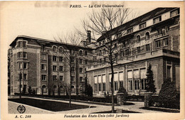 CPA Paris 14e PARIS, Cité Universitaire-Fondation Des Etats-Unis (310760) - Enseignement, Ecoles Et Universités