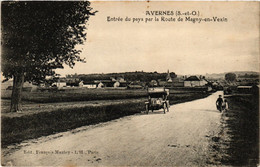 CPA Avernes (S.-et-O.) - Entrée Du Pays Par La Route De Magny-en-Vexin (290777) - Avernes