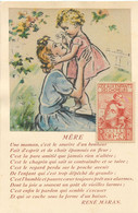 Carte Maximum - Timbre Aide Aux Enfants Des Chomeurs - Illustration Germaine Bouret - Mère René Maran - 1930-1939